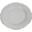 [458164201] Speiseteller Essteller Goldrand Golddekor 24 cm Seltmann Weiden Inka Weiß gebraucht - gut Bild 2