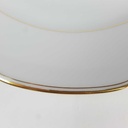 [458164201] Speiseteller Essteller Goldrand Golddekor 24 cm Seltmann Weiden Inka Weiß gebraucht - gut Bild 4