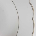 [458164202] Suppenteller Goldrand Golddekor 24,5 cm Seltmann Weiden Inka Weiß gebraucht - gut Bild 3