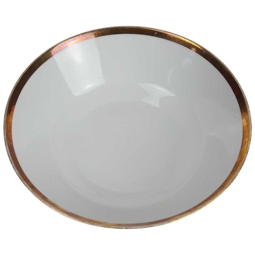 [458164204] Schüssel Goldrand 20,8 cm Hutschenreuther Arzberg Form 2769 weiß gebraucht - gut Bild 2