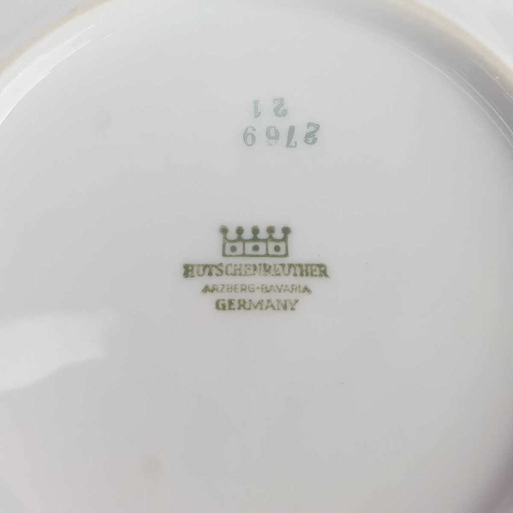 [458164204] Schüssel Goldrand 20,8 cm Hutschenreuther Arzberg Form 2769 weiß gebraucht - gut Bild 6