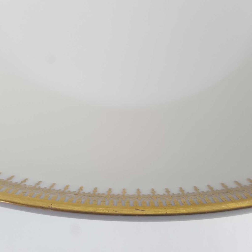 [458164210] Schüssel Goldrand Golddekor 23,8 cm Seltmann Weiden Vohenstrauß elfenbein gebraucht - gut Bild 4