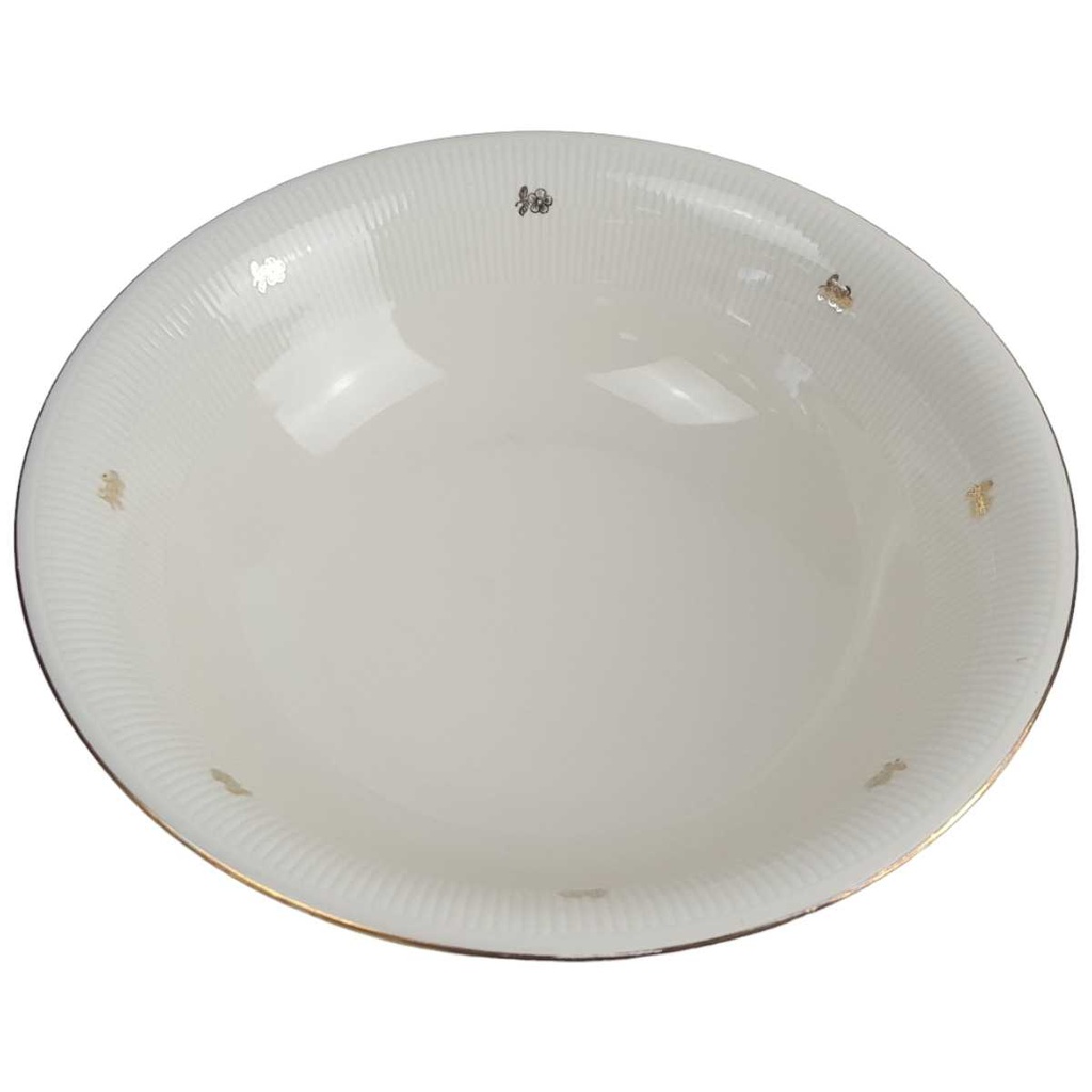 [458164211] Schüssel Goldrand Golddekor 24 cm Schumann Arzberg Blumen gebraucht - gut Bild 2