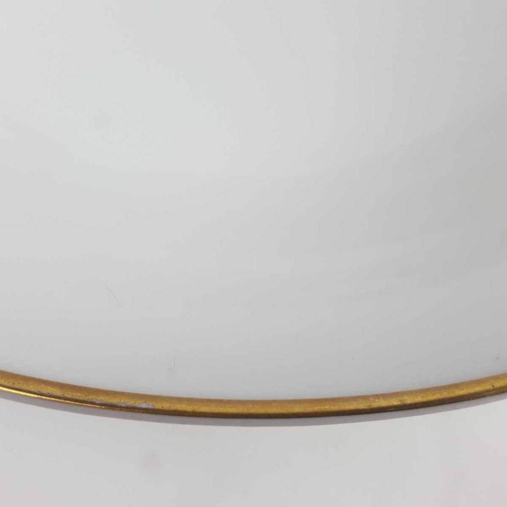 [458164212] Schüssel Goldrand 23,4 cm Mitterteich weiß Bavaria gebraucht - gut Bild 3