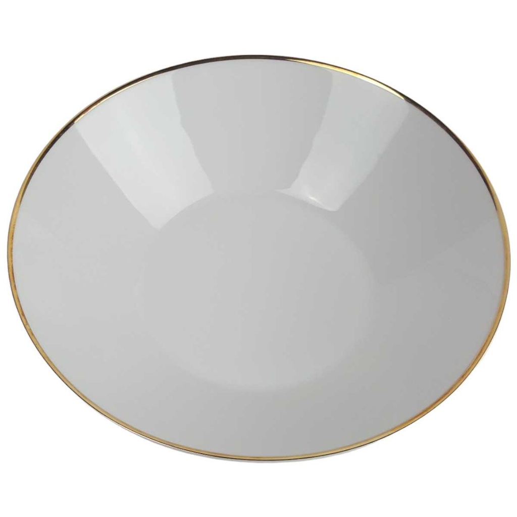 [458164214] Schüssel Goldrand Golddekor 24 cm Seltmann Weiden Vohenstrauß Weiß gebraucht - gut Bild 2