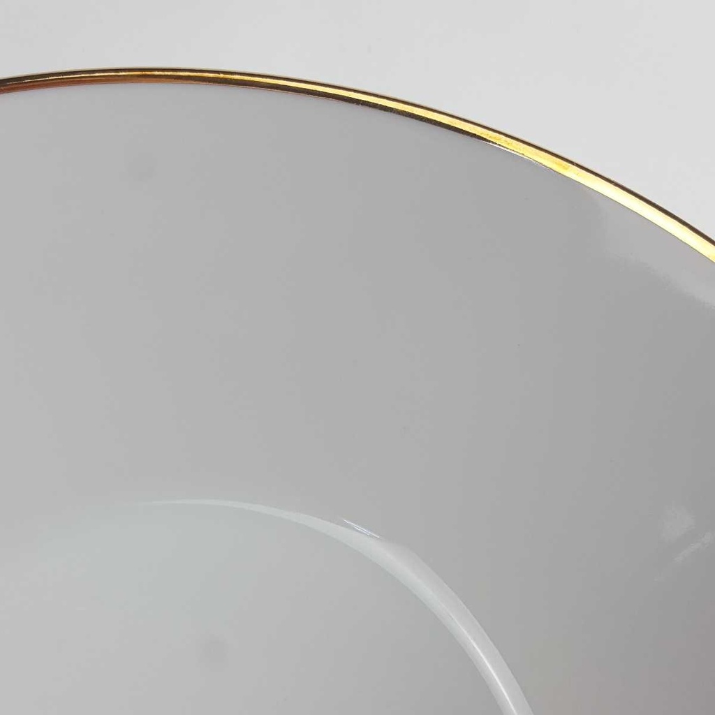 [458164214] Schüssel Goldrand Golddekor 24 cm Seltmann Weiden Vohenstrauß Weiß gebraucht - gut Bild 3