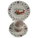 [2119144] 3er Set Gedeck 3tlg Wellco Design Krefeld Feinsteinzeug Weihnachten gebraucht - gut Bild 2