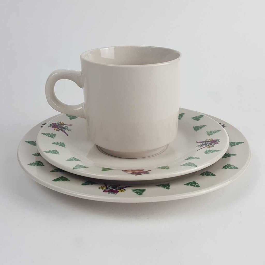 [2119144] 3er Set Gedeck 3tlg Wellco Design Krefeld Feinsteinzeug Weihnachten gebraucht - gut Bild 4