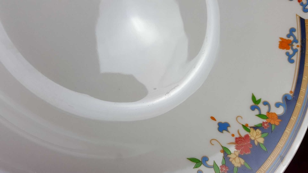 [2119145] 6er Set Suppenteller 22,8 cm China Pearl Bunte Blumen gebraucht - gut Bild 4