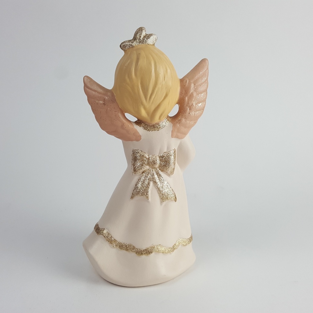 [458164230] Keramik Keramikfigur Engel mit Laterne H 19,2 cm Bild 4