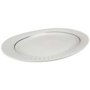 [45816424] Servierplatte Speiseplatte Fleischplatte Steakplatte 33x24 cm Thomas Porzellan Lanzette Platinrand gebraucht - gut Bild 2