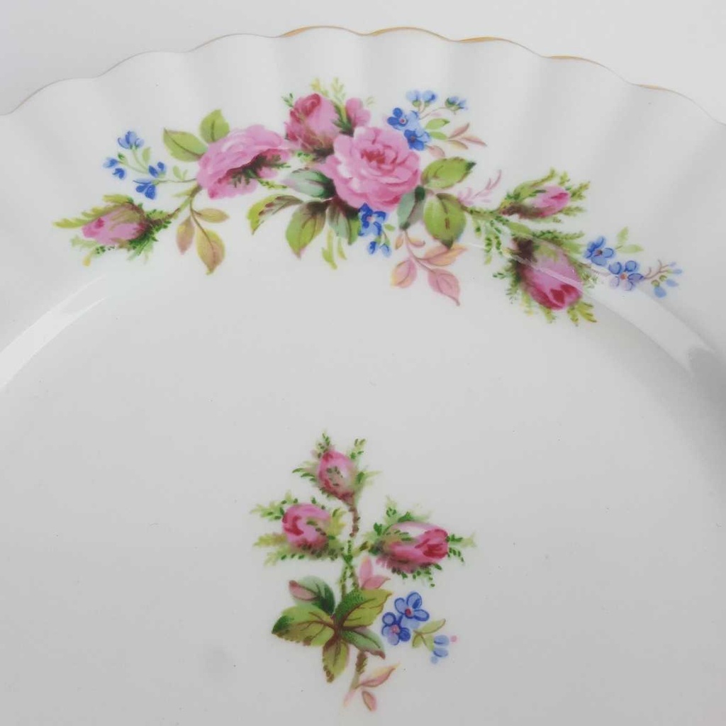 [458164256] Kuchenteller Dessertteller klein 18,2 cm Royal Albert Moss Rose gebraucht - gut Bild 3