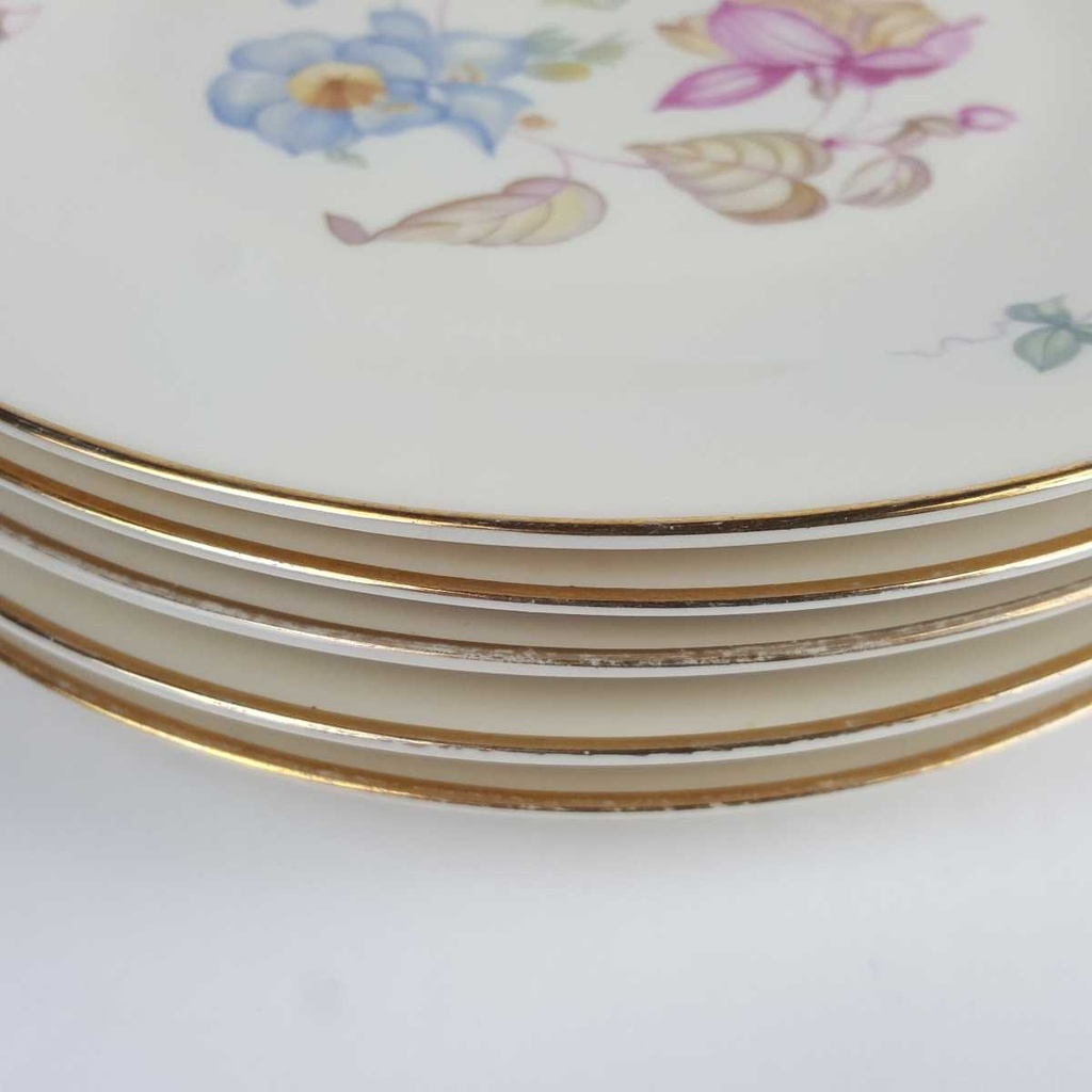 [2119146] 5er Set Kuchenteller Dessertteller 19,6 cm Heinrich Anmut Orchidee Selb gebraucht - akzeptabel Bild 3