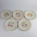 [2119146] 5er Set Kuchenteller Dessertteller 19,6 cm Heinrich Anmut Orchidee Selb gebraucht - akzeptabel Bild 4