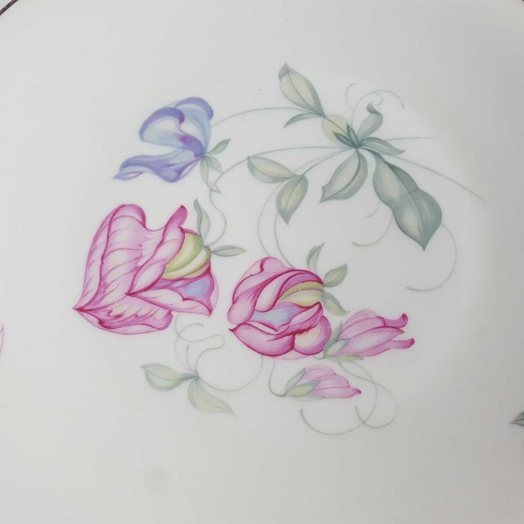 [2119146] 5er Set Kuchenteller Dessertteller 19,6 cm Heinrich Anmut Orchidee Selb gebraucht - akzeptabel Bild 9