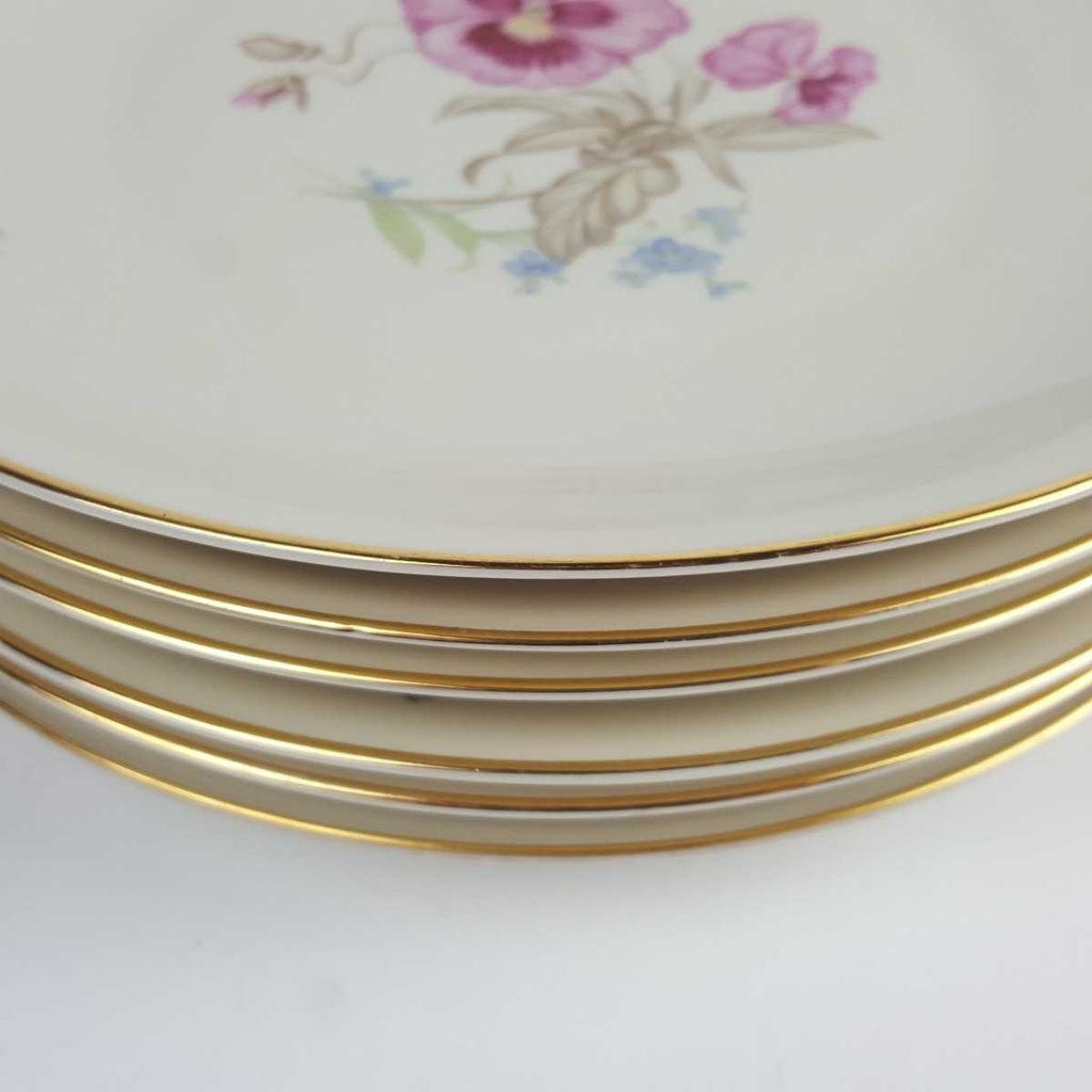 [2119147] 6er Set Speiseteller Essteller 25,2 cm Heinrich Anmut Orchidee Selb gebraucht - gut Bild 3