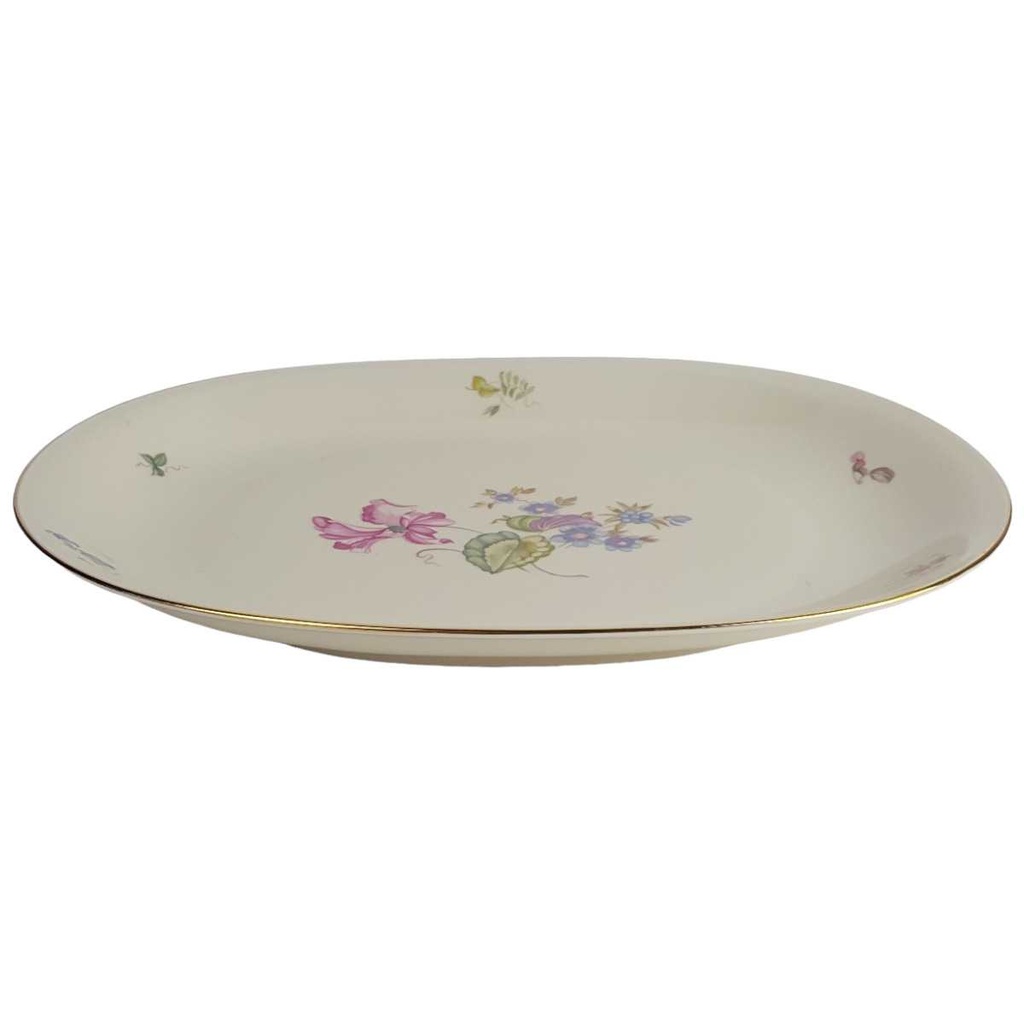 [458164269] Servierplatte Fleischplatte 36,8x26,5 cm Heinrich Anmut Orchidee Selb gebraucht - gut Bild 2