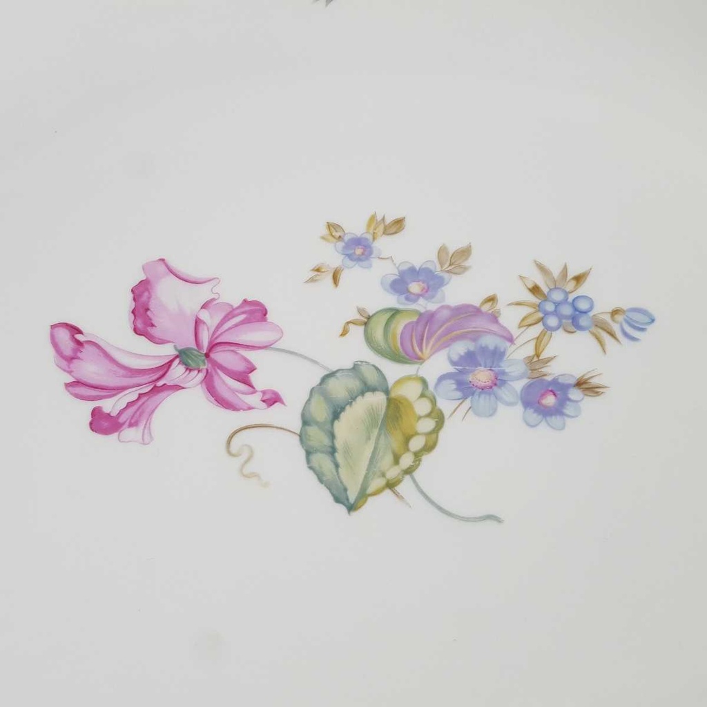 [458164269] Servierplatte Fleischplatte 36,8x26,5 cm Heinrich Anmut Orchidee Selb gebraucht - gut Bild 5