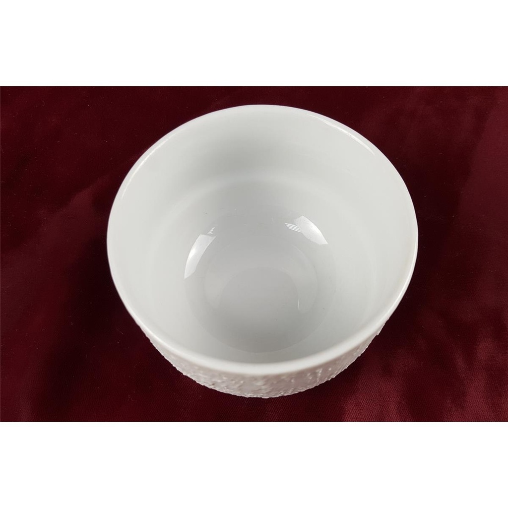 [45816427] Dessertschale 9,7 cm Bareuther Form 5387 Reliefdekor Weiß gebraucht - gut Bild 3