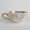 [458164277] Mokkatasse Tasse Rhenania Duisdorf Eva weiß gold gebraucht - gut Bild 3