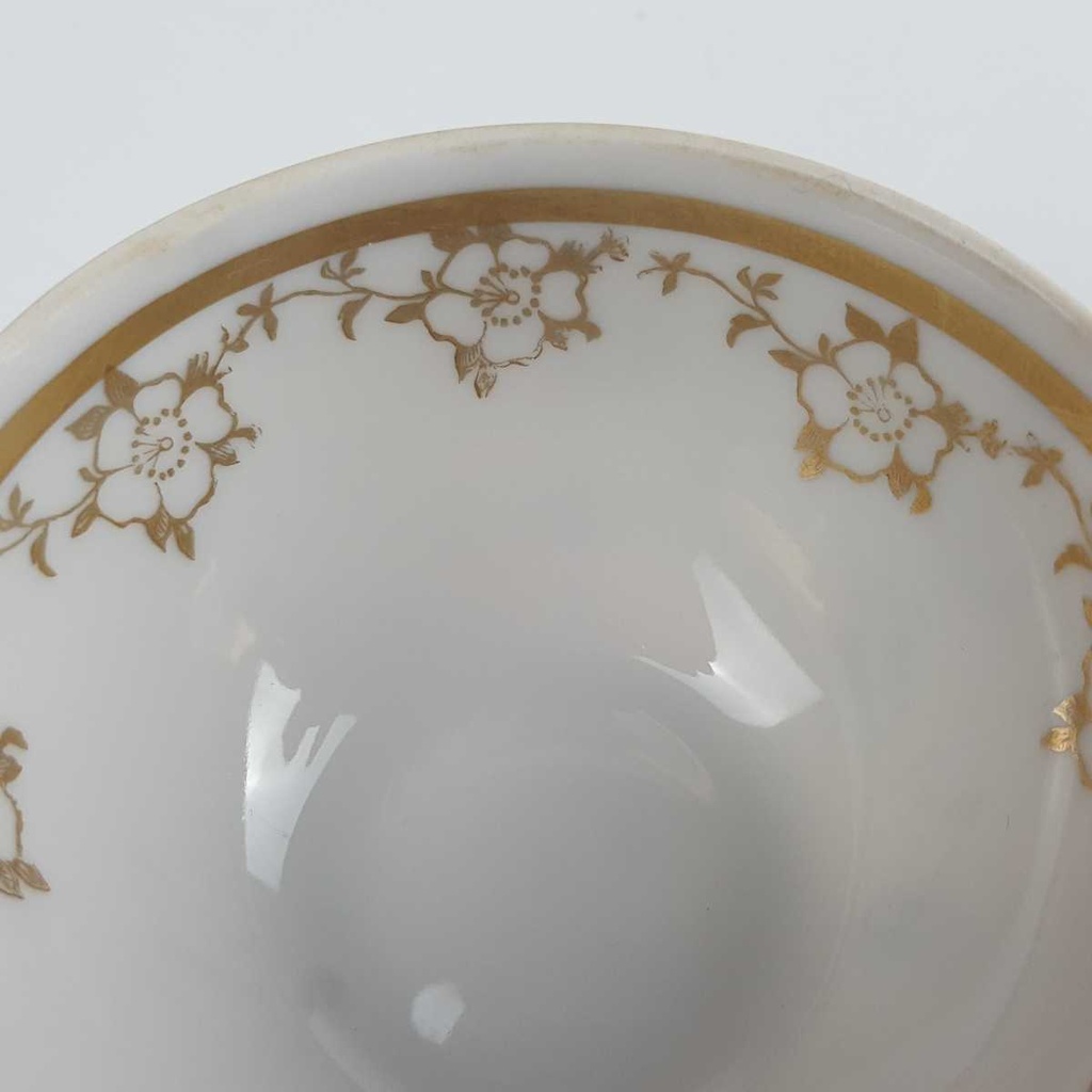 [458164277] Mokkatasse Tasse Rhenania Duisdorf Eva weiß gold gebraucht - gut Bild 5