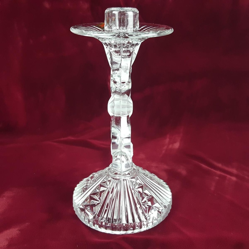 [458164285] Kerzenhalter Handarbeit 21,2 cm Bohemia gebraucht - sehr gut Bild 4