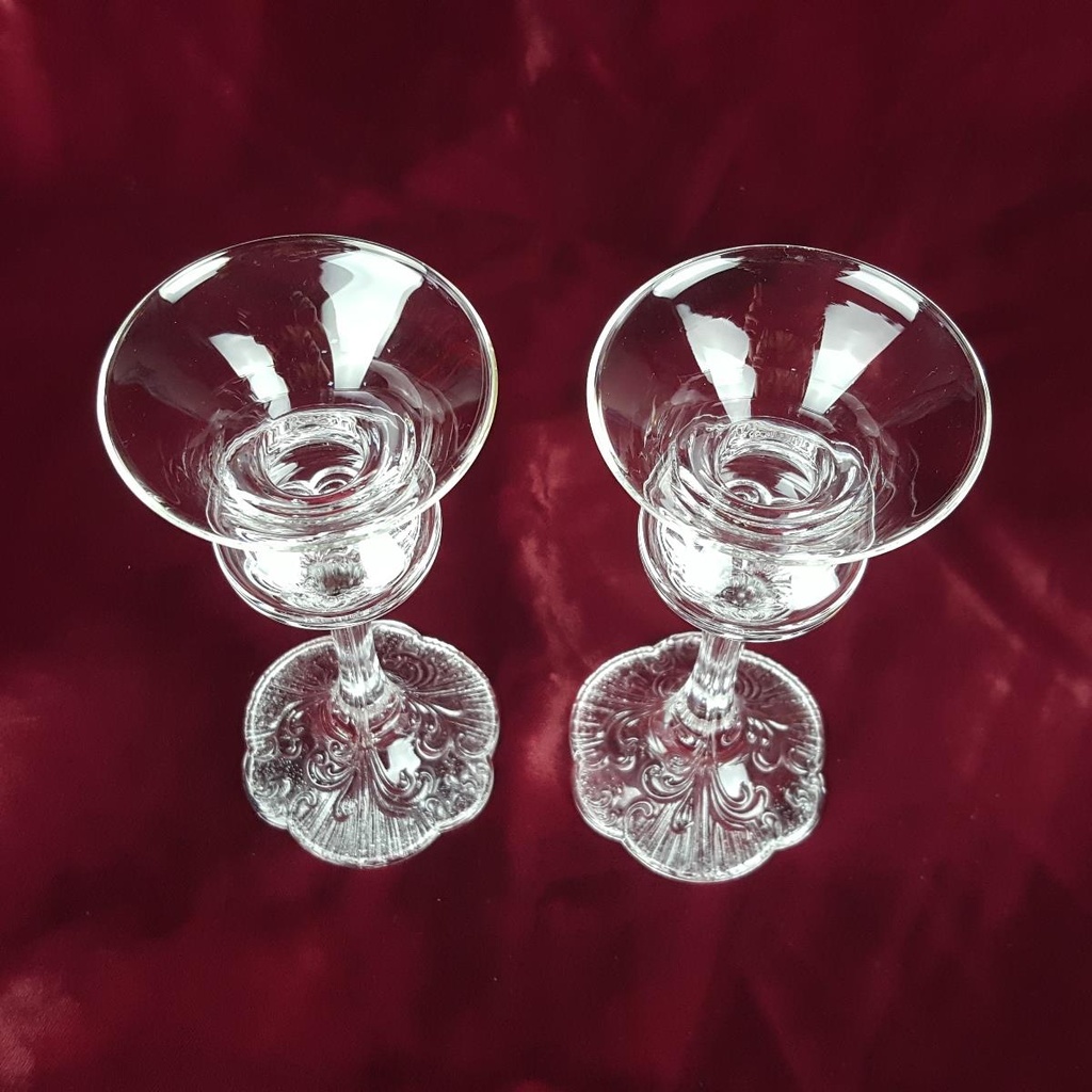 [2119149] 2er Set Kerzenhalter Kerzenständer Glas H 15,5 cm Bild 3