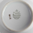 [458164291] Dessertschale Suppentasse Goldrand 100 Jahre 0,3 L 11,5 cm Bareuther Waldsassen Unbestimmte Formen weiß geriffelt gebraucht - gut Bild 4