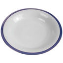[458164292] Suppenteller Dessertteller 22,3 cm Mitterteich Blau gold gebraucht - gut Bild 2