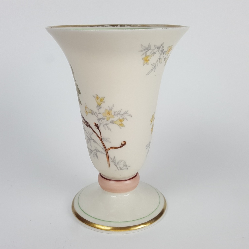 [458164298] Vase Goldrand 14,9 cm VEB Reichenbach gebraucht - akzeptabel Bild 2