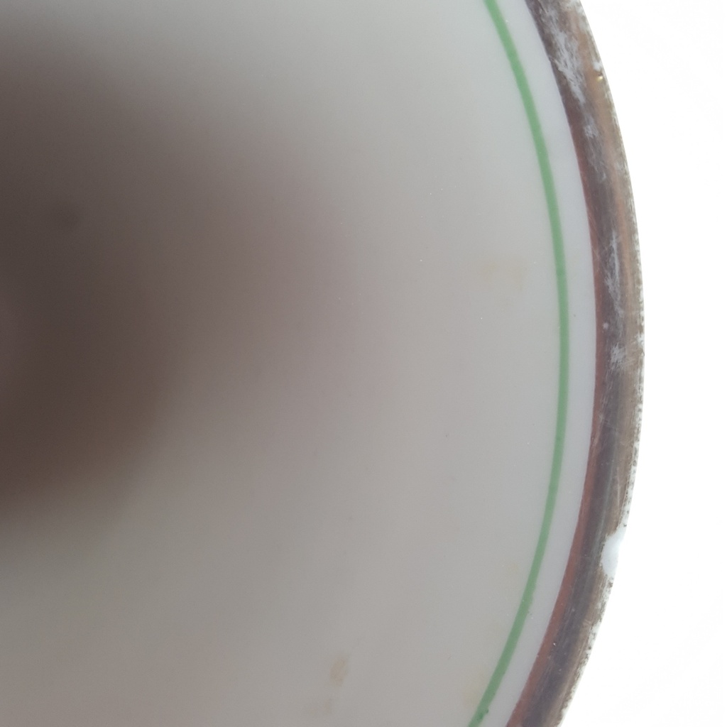 [458164298] Vase Goldrand 14,9 cm VEB Reichenbach gebraucht - akzeptabel Bild 6