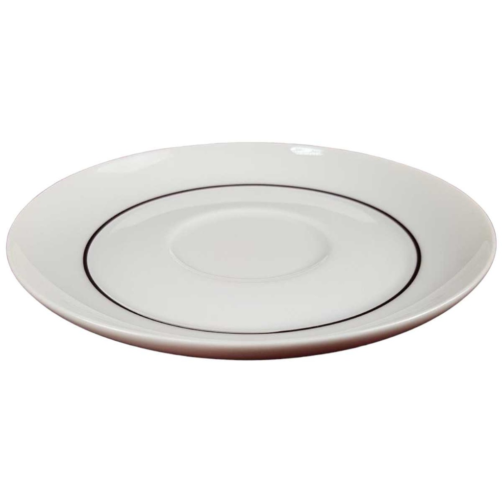 [45816430] Untertasse für Kaffee 14,3 cm Thomas Porzellan Lanzette Platinrand Bild 2
