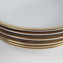 [2119150] 6er Set Suppenteller Goldrand Golddekor 22,2 cm Winterling Kirchenlamitz gebraucht - gut Bild 4