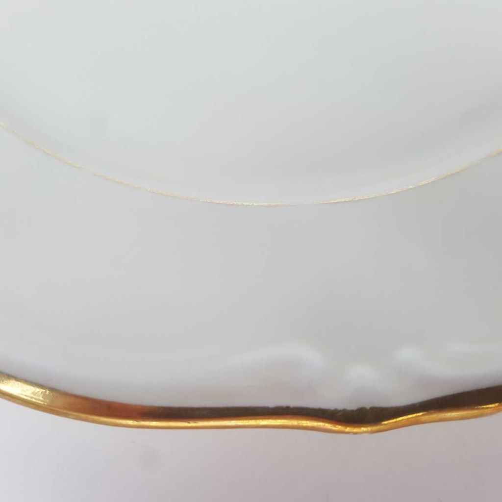 [458164303] Kuchenteller Dessertteller Goldrand 19 cm Zeh Scherzer Kronester Bavaria gebraucht - gut Bild 3