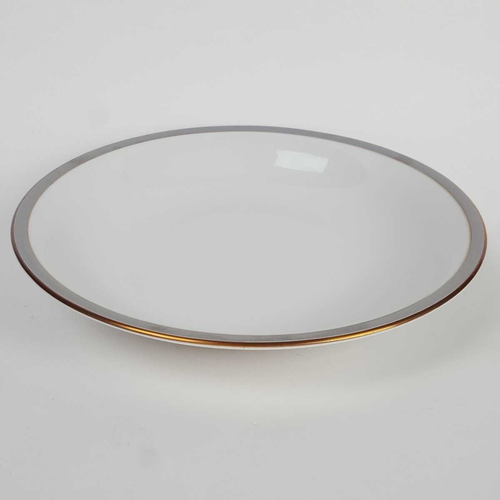 [458164305] Suppenteller Goldrand 22,8 cm Edelstein Bavaria Grauband 21499 gebraucht - gut Bild 2