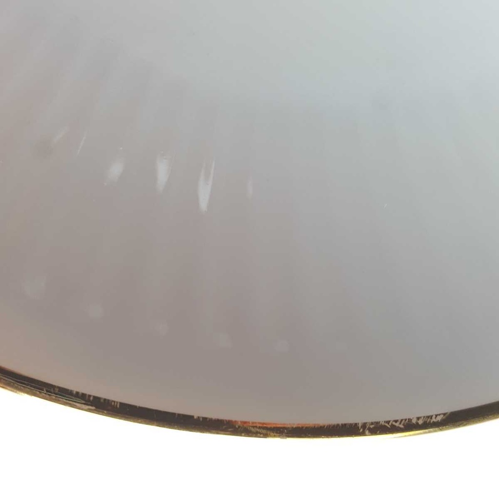 [458164307] Untertasse für Suppe Goldrand 100 Jahre 17 cm Bareuther Waldsassen Unbestimmte Formen weiß geriffelt gebraucht - gut Bild 4