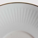 [458164307] Untertasse für Suppe Goldrand 100 Jahre 17 cm Bareuther Waldsassen Unbestimmte Formen weiß geriffelt gebraucht - gut Bild 5