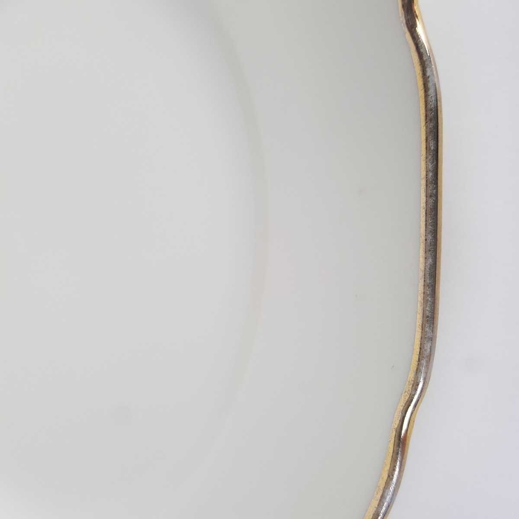 [458164311] Kuchenteller Dessertteller Golddekor 19,5 cm Tielsch Altwasser elfenbein 7930 gebraucht - gut Bild 3