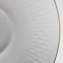 [458164312] Untertasse Goldrand 15,4 cm Winterling Röslau Reliefdekor weiß gebraucht - gut Bild 3