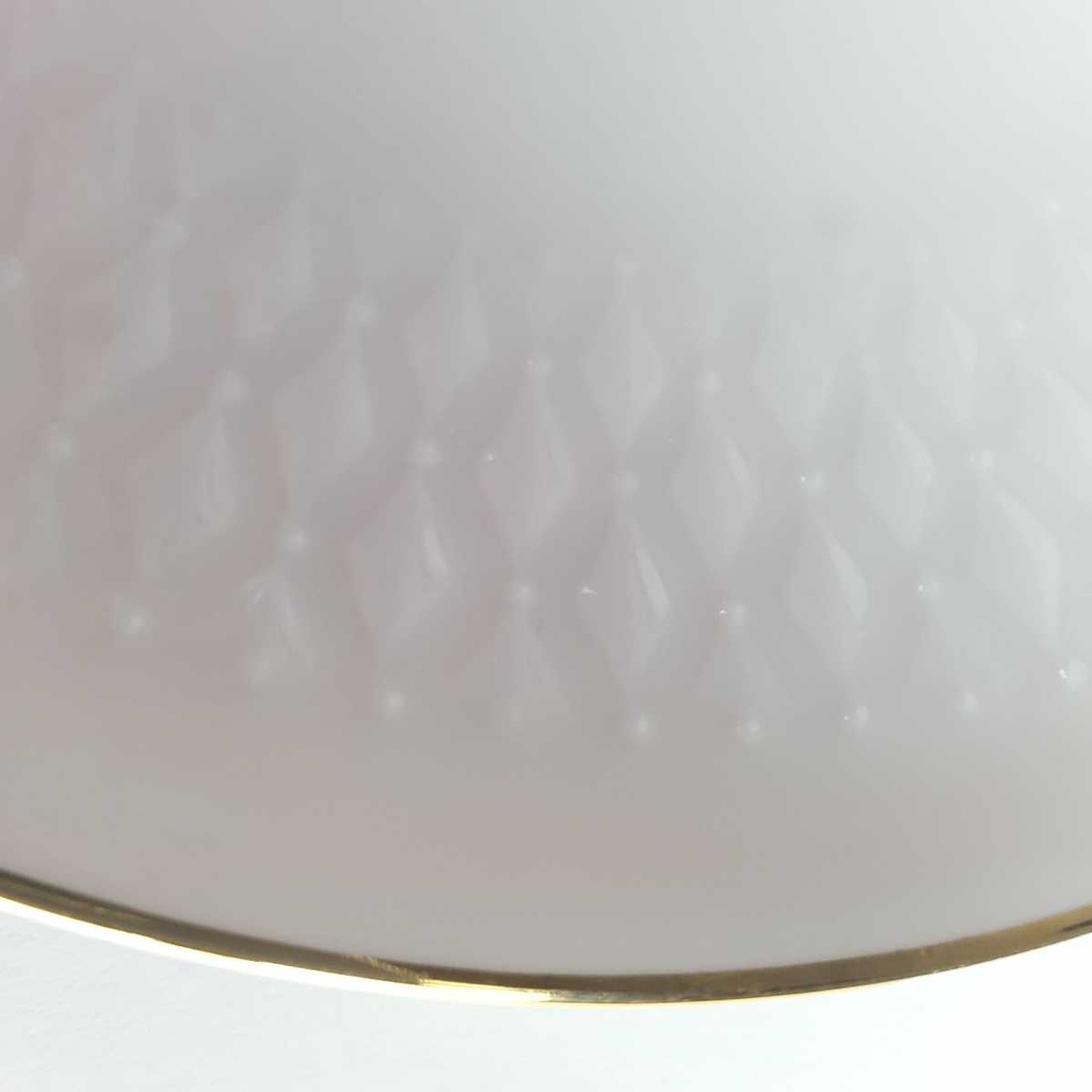 [458164312] Untertasse Goldrand 15,4 cm Winterling Röslau Reliefdekor weiß gebraucht - gut Bild 4