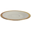 [458164313] Untertasse für Tee Goldrand 15,2 cm Zeh Scherzer 9719 Elfenbein gebraucht - gut Bild 2