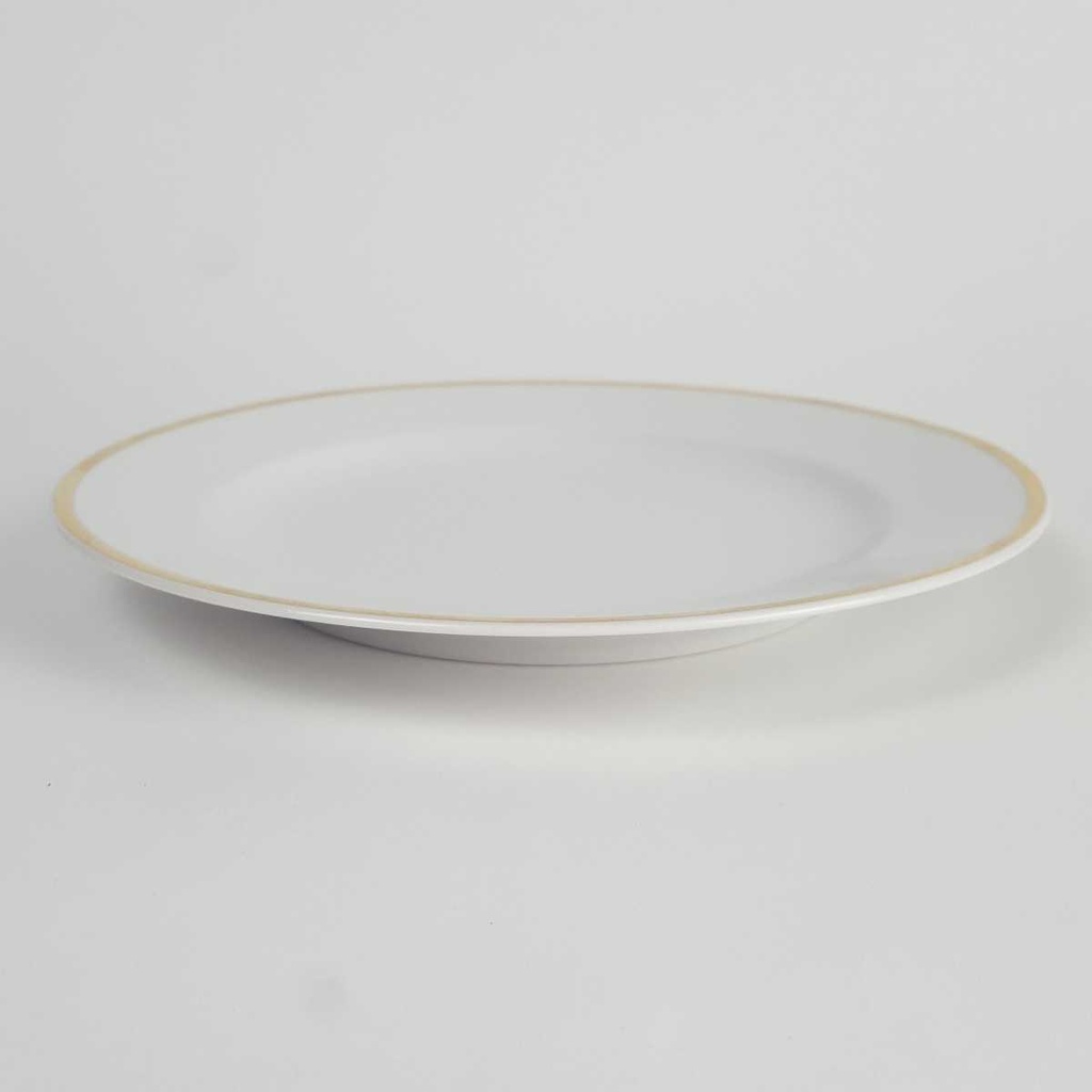 [2119151] 6er Set Kuchenteller Dessertteller Goldrand 19,7 cm Schumann Arzberg weiß gebraucht - gut Bild 5