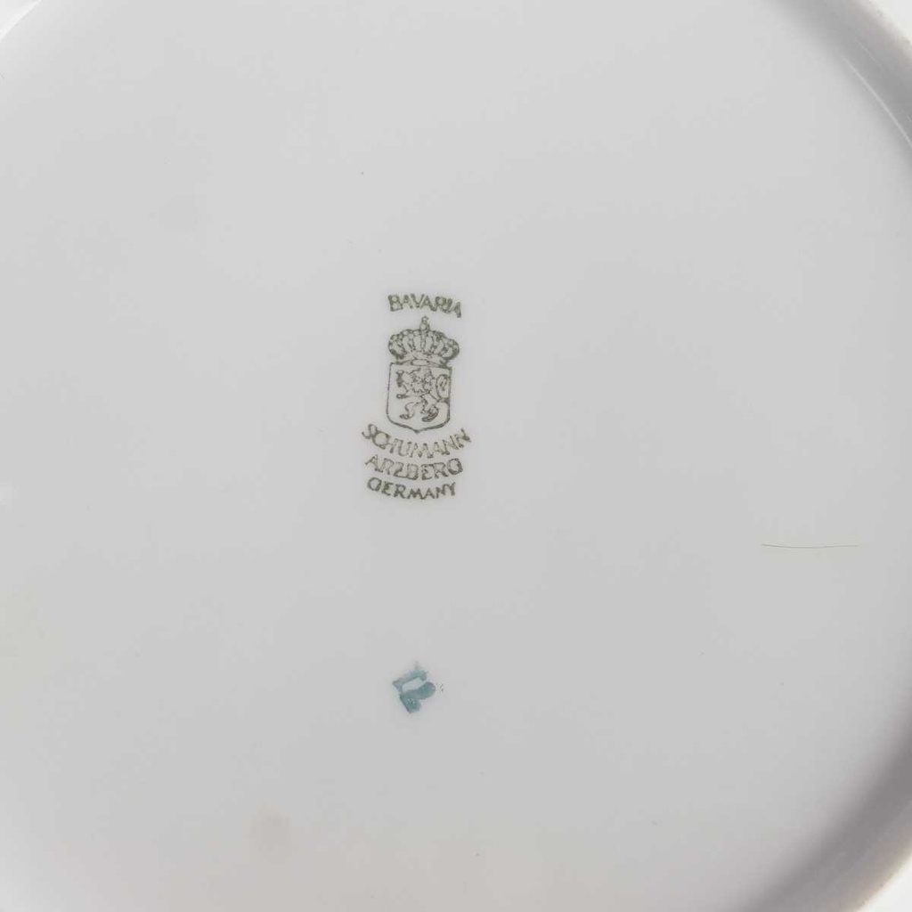 [2119151] 6er Set Kuchenteller Dessertteller Goldrand 19,7 cm Schumann Arzberg weiß gebraucht - gut Bild 6