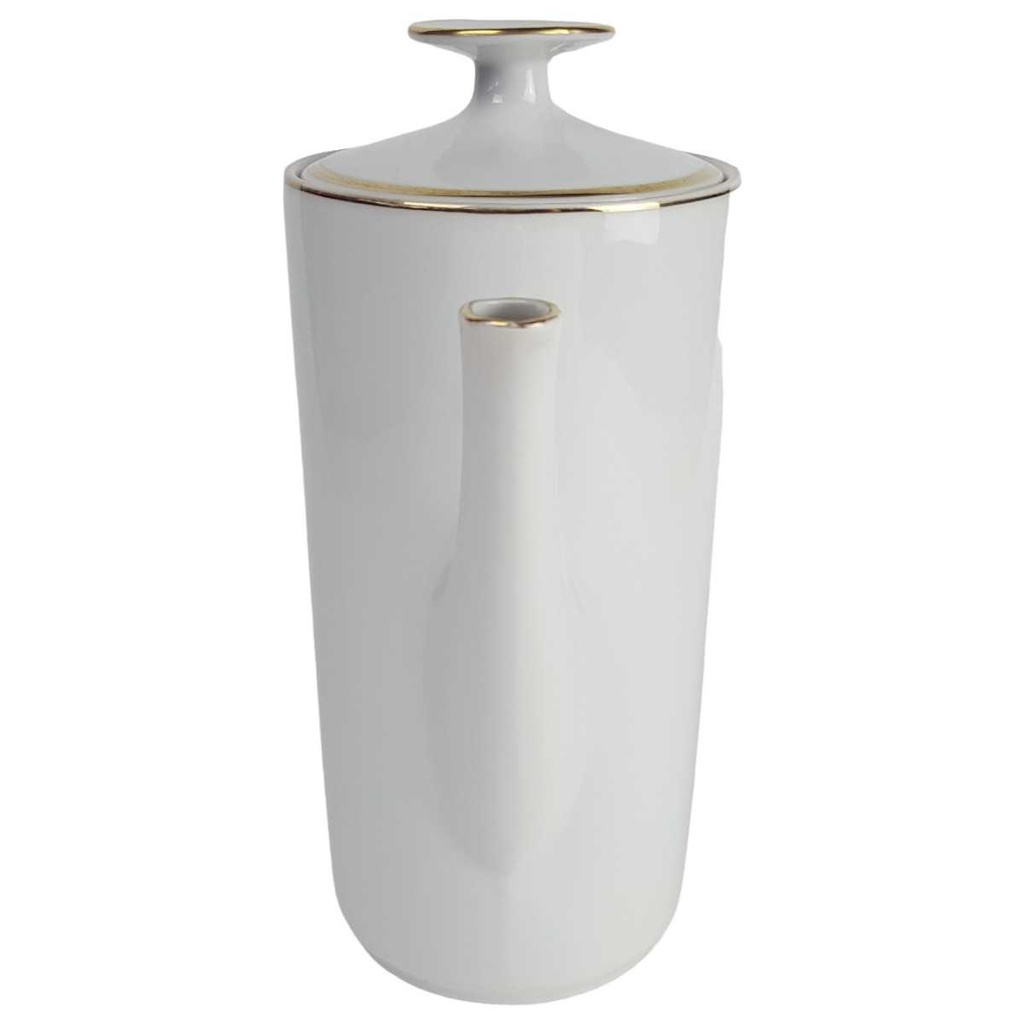 [458164317] Kaffeekanne Goldrand 1,4 L Eschenbach Weiß Bavaria gebraucht - gut Bild 2
