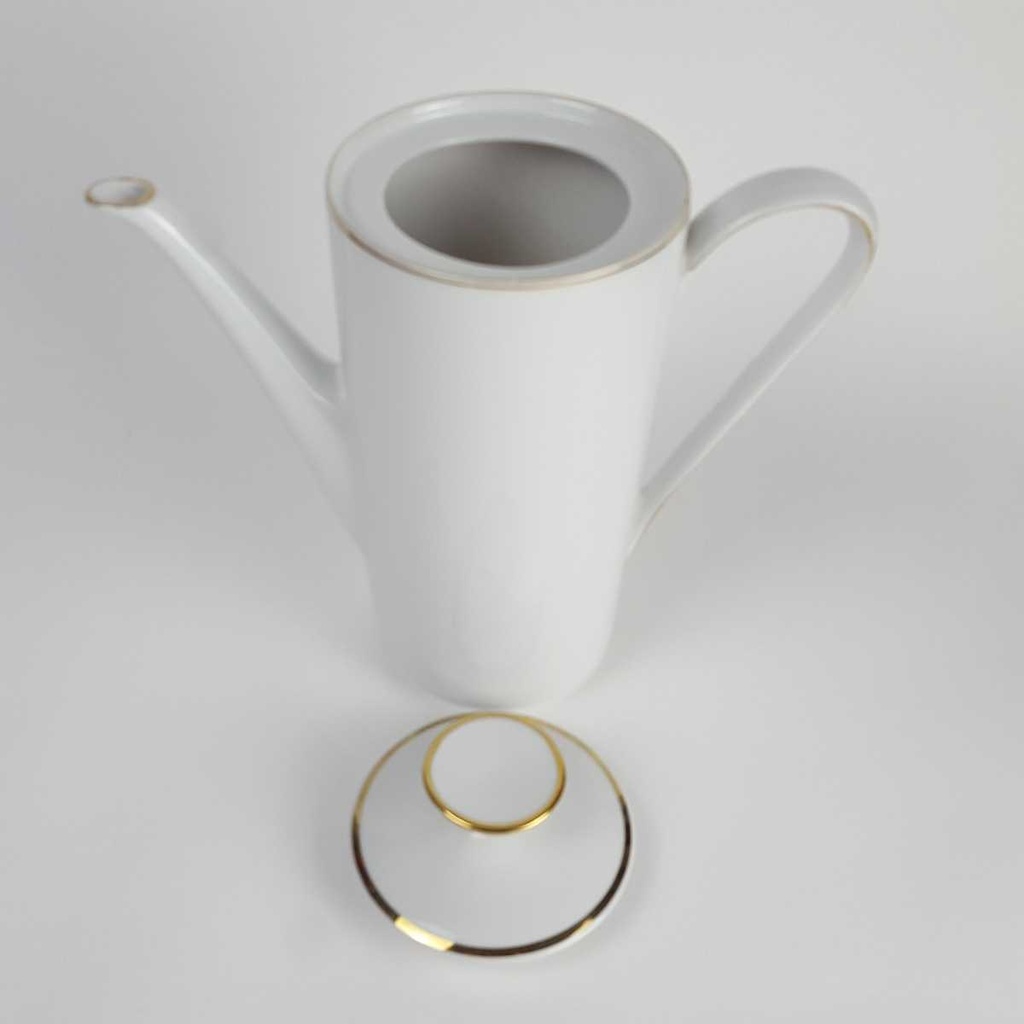 [458164317] Kaffeekanne Goldrand 1,4 L Eschenbach Weiß Bavaria gebraucht - gut Bild 5