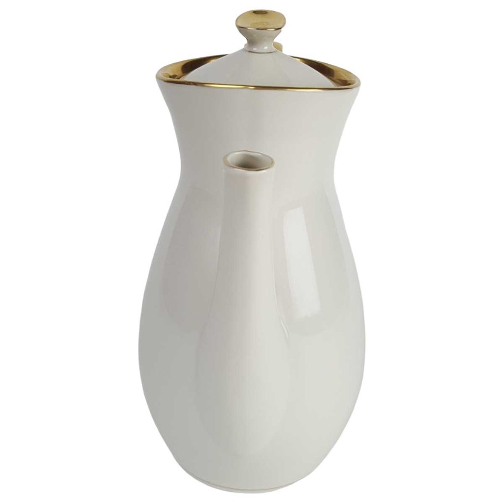 [458164320] Kaffeekanne Goldrand 1,45 L Schaller elfenbein Beige Bavaria gebraucht - gut Bild 2
