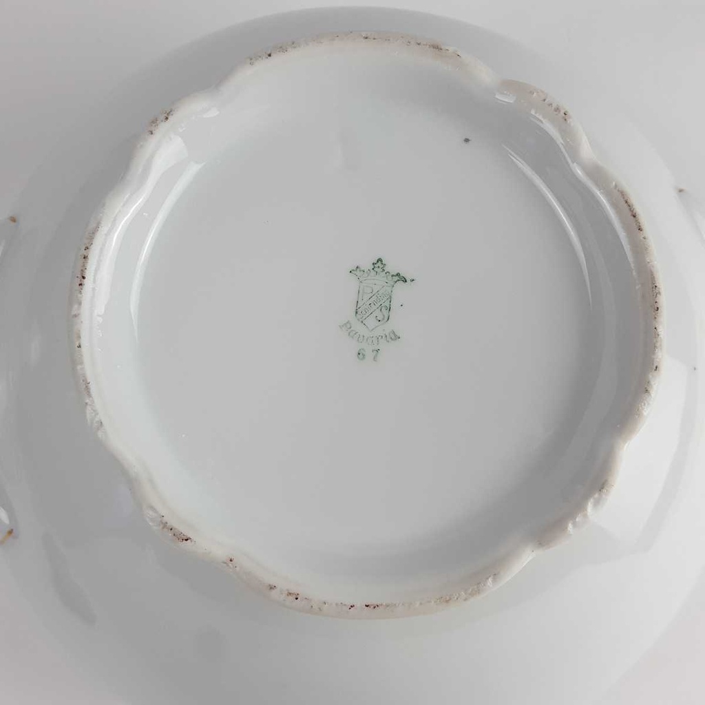 [458164321] Sauciere Suppenterrine Terrine Goldrand 1,5 L Schirnding Bavaria weiß gebraucht - gut Bild 9