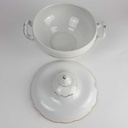 [458164322] Suppenschüssel Terrine Goldrand 1,7 L Mitterteich weiß Bavaria gebraucht - akzeptabel Bild 3