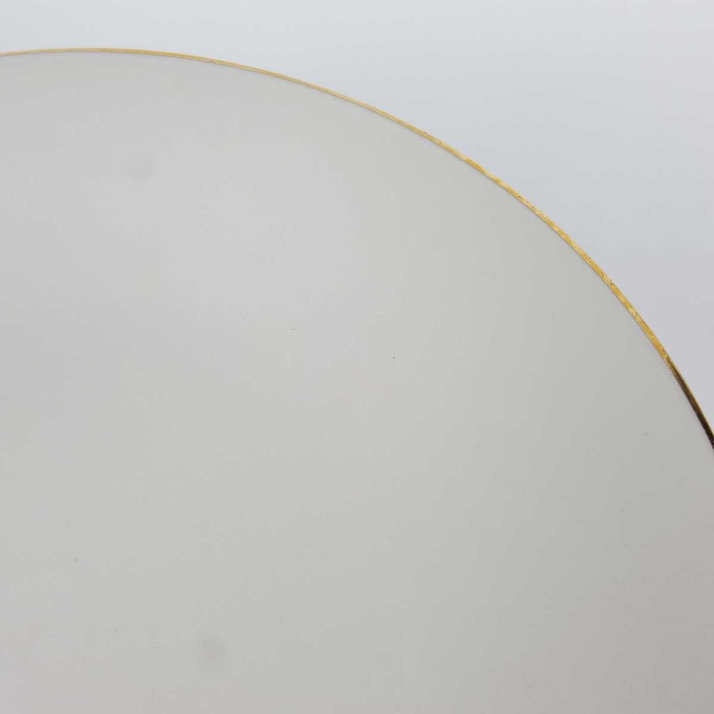 [2119152] 6er Set Kuchenteller Dessertteller Goldrand 19,5 cm Bareuther elfenbein Beige Bavaria gebraucht - gut Bild 4