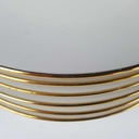 [2119152] 6er Set Kuchenteller Dessertteller Goldrand 19,5 cm Bareuther elfenbein Beige Bavaria gebraucht - gut Bild 5